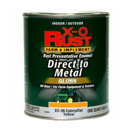 General Paint Interior/Exterior Paint, Gloss, Caution Yellow, 1 qtz 802025